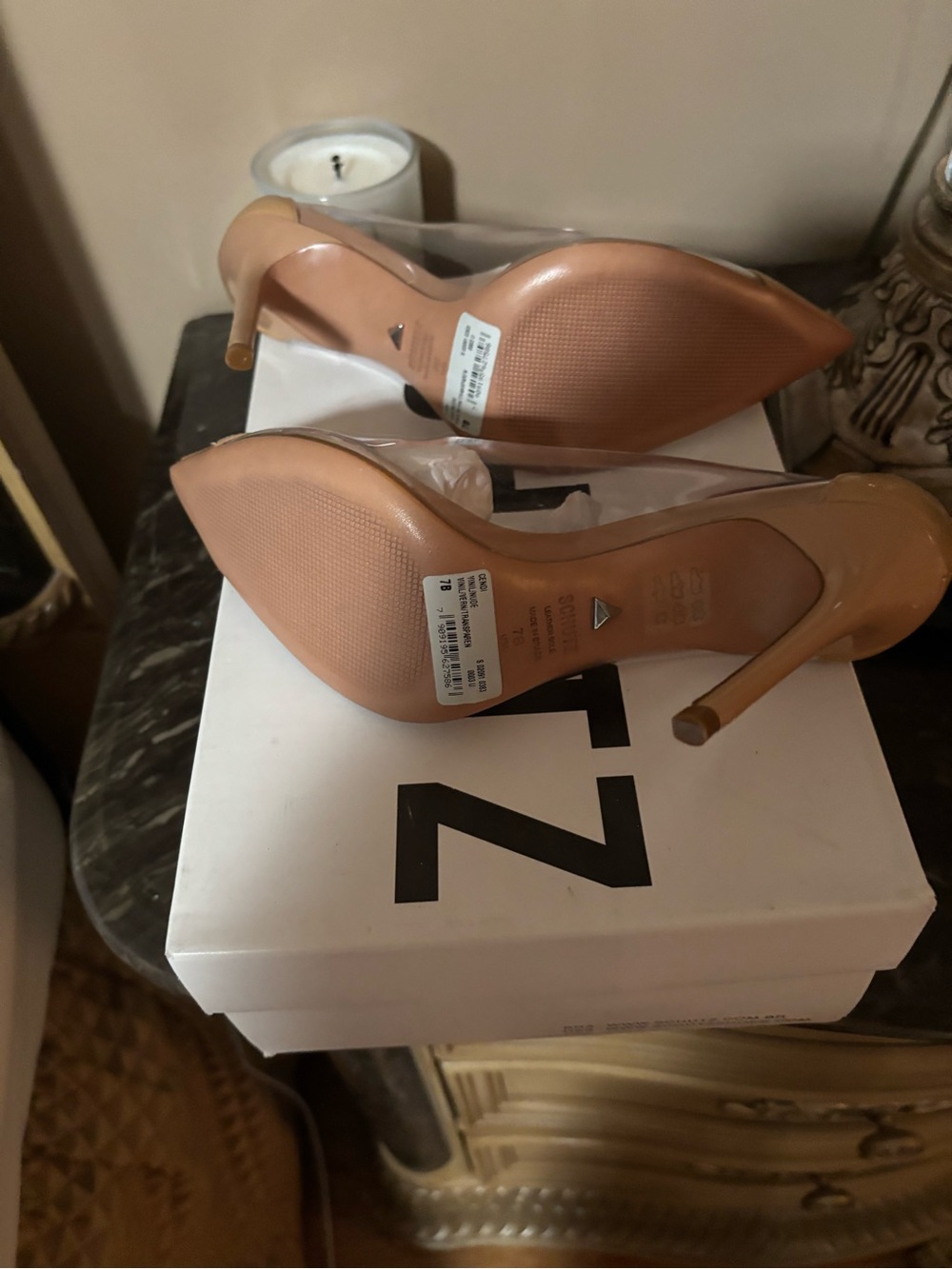 NWT - Schutz - Nude Patent Pointed Toe Pumps - Picture 5 of 5